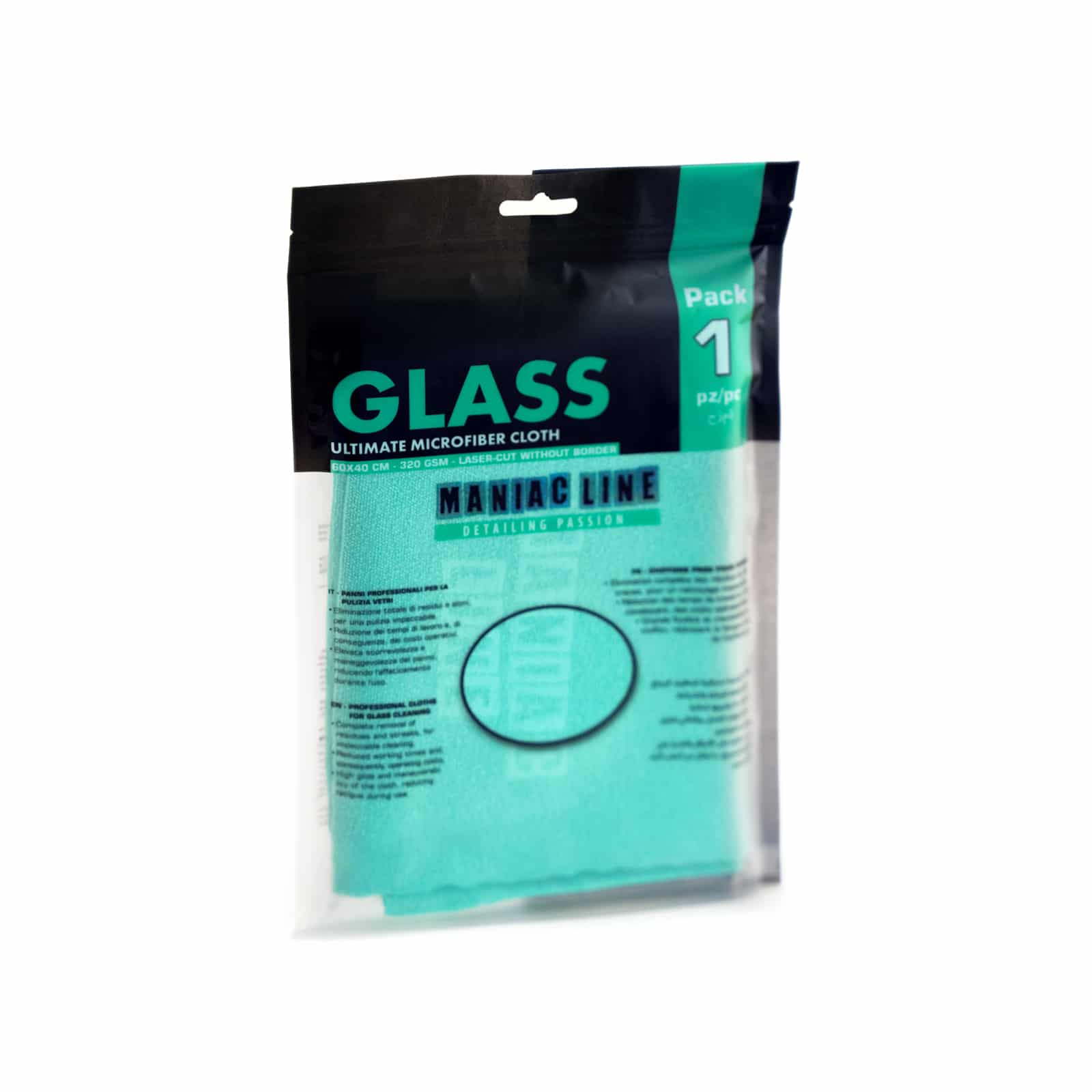 Maniac Line Glastuch - Ultra-Mikrofaser