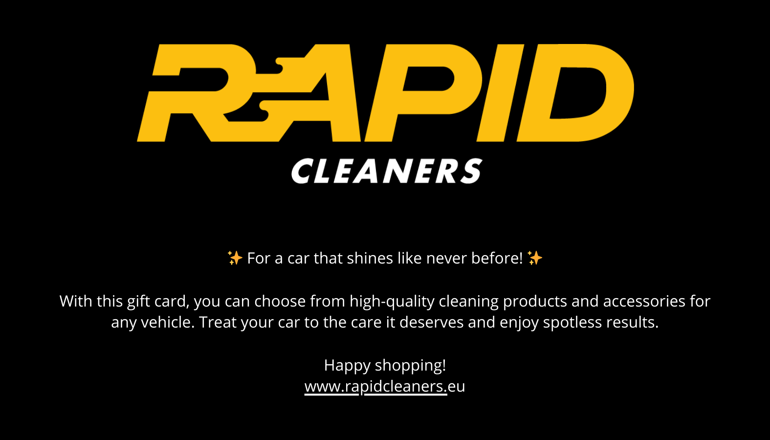 Rapid Cleaners Geschenkkarte